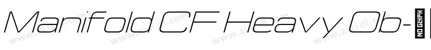 Manifold CF Heavy Ob字体转换